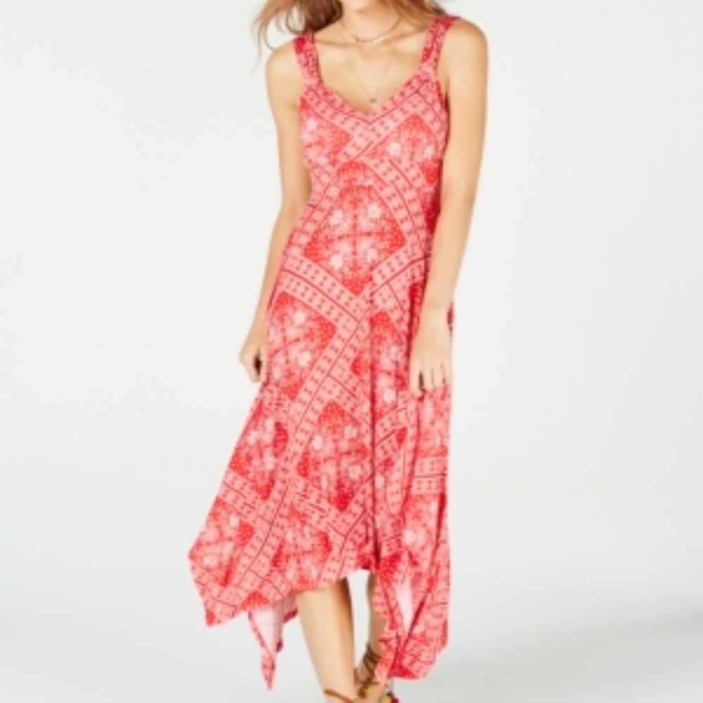 American Rag  Printed Asymmetrical Hem Dress